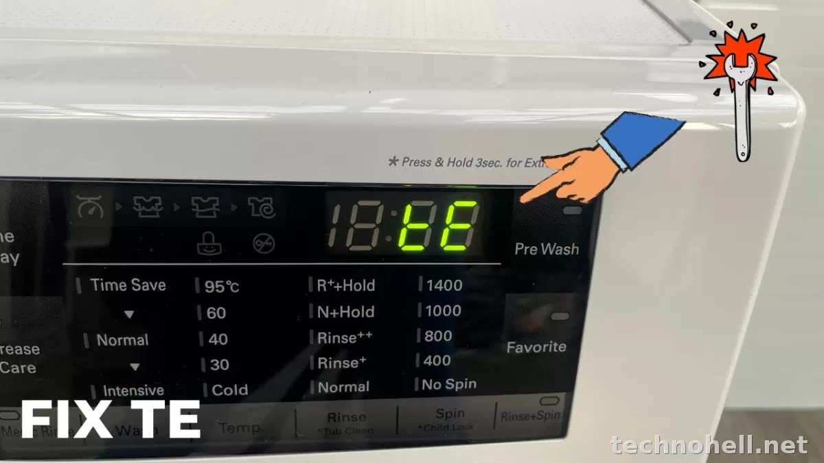 Ошибка tE на стиральной машине LG: что означает, почему появляется и как решить проблему