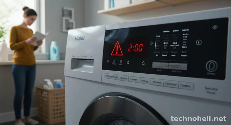 Коды ошибок стиральных машин Haier: расшифровка, причины и что делать
