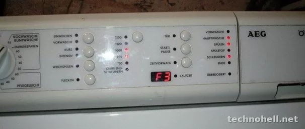 Коды ошибок стиральных машин AEG: что означают E10, E20, E40, E90, EF0, EH0 и что делать