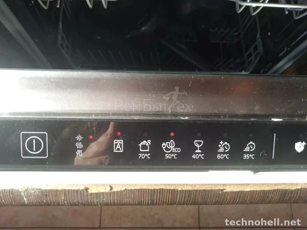 Коды ошибок посудомоечных машин Beko: E01, E02, E03 и мигание индикаторов