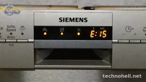 Коды ошибок посудомоечных машин Siemens: E15, E24, E09, E22 — что означают и что делать